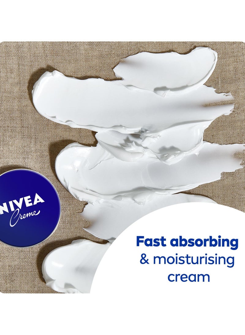Nivea Moisturising Cream Universal All Pourpose Moisturizer For Face Body Hands Pack of 2 - Image 2