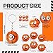 Arrowbash 12 Pcs Mini Funny Stress Balls Keychain Sport Face Keychain Stress Relief Squeeze Sport Balls team Gifts for Women Men Sport Team Players Party Favor Birthday GiftBasketball - Image 4