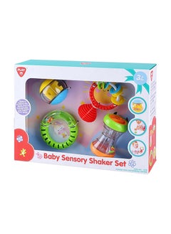 PLAYGO Playgo Baby Rattle Sensory Shaker Set - Engages & Stimulates Baby's Senses | Supports Sensory Development | Textured Surfaces & Gentle Rattle Sounds  - Image 1