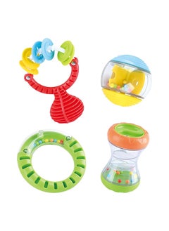 PLAYGO Playgo Baby Rattle Sensory Shaker Set - Engages & Stimulates Baby's Senses | Supports Sensory Development | Textured Surfaces & Gentle Rattle Sounds  - Image 5