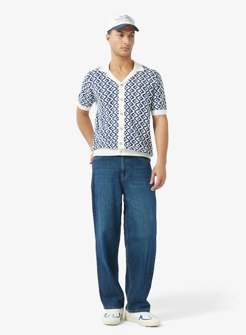 Ben Sherman Printed Short Sleeve Knit Shirt - Image 4