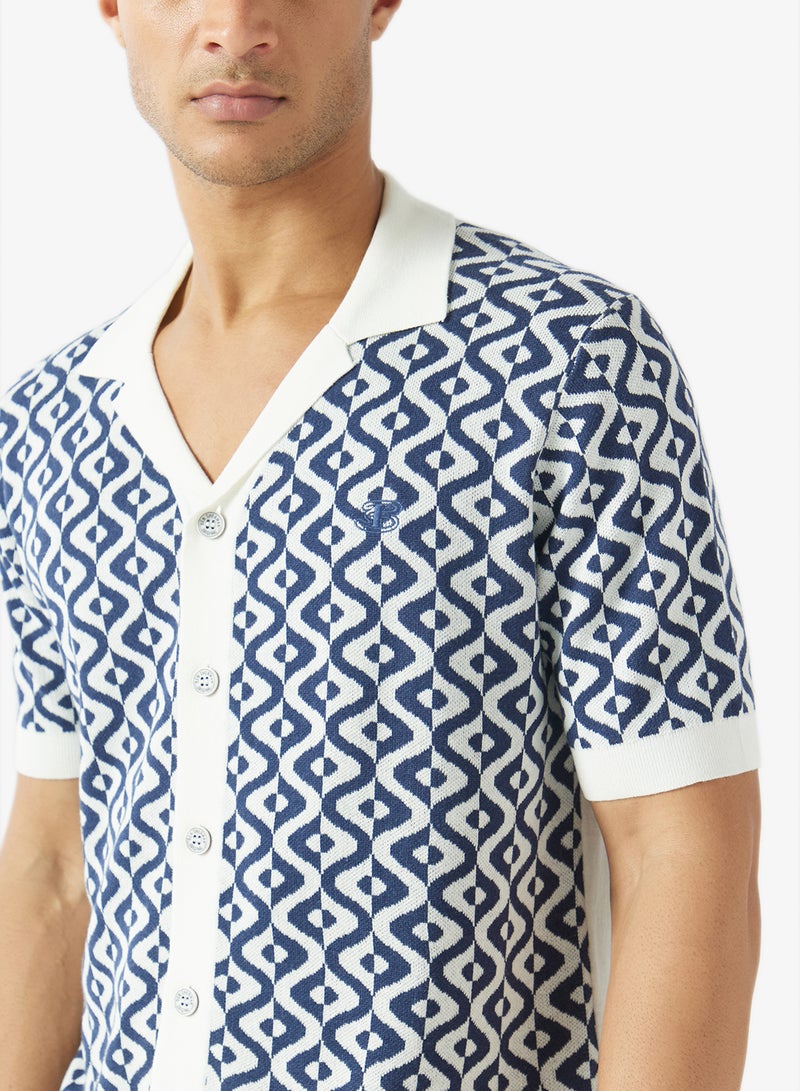 Ben Sherman Printed Short Sleeve Knit Shirt - Image 3