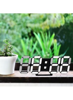 PADOM Padom 3D LED Digital Clock Glowing Night Mode Brightness Adjustable Electronic Table Clock 24/12 Hour Display Alarm Clock Wall Hanging  - Image 4