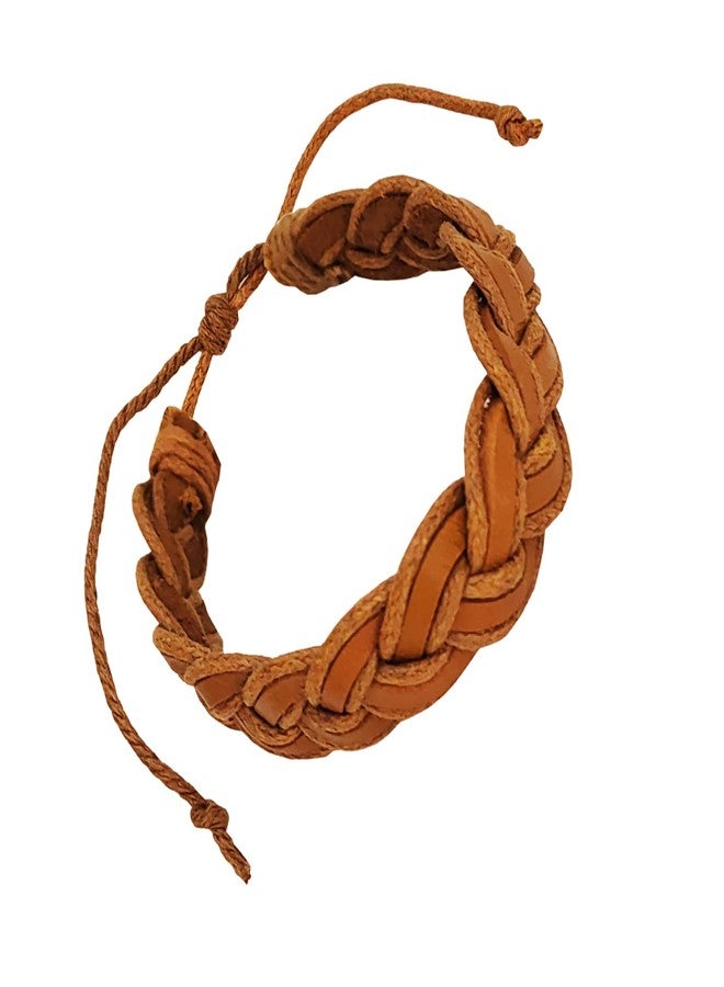 Sullery Casual Leather Wraps Adjustable Lace Up Clasp Multistrand Wristband Bracelet for Men and Women