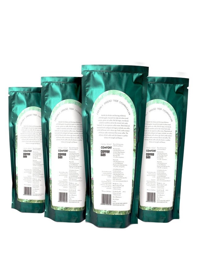 Cafe Coffee Day Comfort 65% Coffee 35% Chicory - 200Gm Each (Pack Of 4) | Medium To Dark Roast | South Indian Filter Coffee | Fresh From Chikmagalur Factory, Packet - Image 2