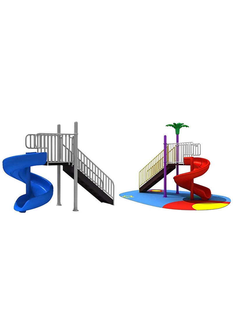 ميتس Myts - Outdoor Spiral Kids Slide - Assorted - Image 1
