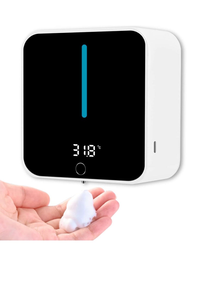 Automatic Soap Dispenser Wall Mounted Hand Sanitizer Dispenser Contactless Motion Smart Sensor Refill 400ml Convenient Hygiene Suitable for Home Bathroom Kitchen Company School