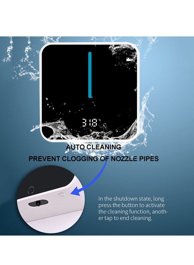 Automatic Soap Dispenser Wall Mounted Hand Sanitizer Dispenser Contactless Motion Smart Sensor Refill 400ml Convenient Hygiene Suitable for Home Bathroom Kitchen Company School