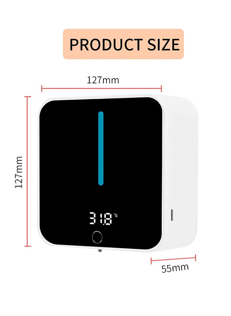 Automatic Soap Dispenser Wall Mounted Hand Sanitizer Dispenser Contactless Motion Smart Sensor Refill 400ml Convenient Hygiene Suitable for Home Bathroom Kitchen Company School