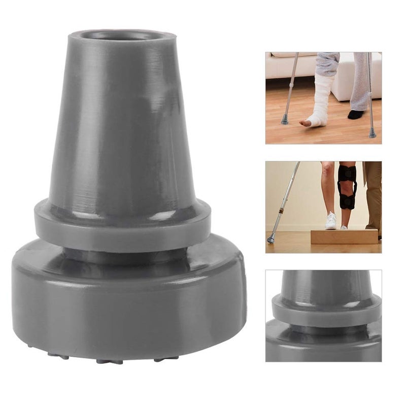 klarako Medical Crutch Tips, Crutch Tip for Crutches with 2.2cm Leg Diameter, Replacement Parts for Canes and Crutches - Image 3