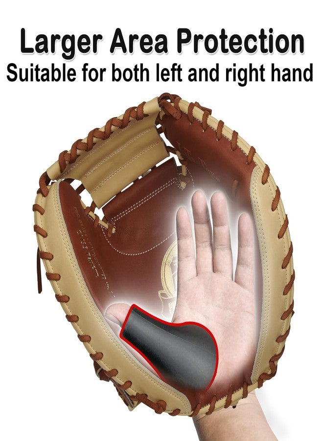MIPREZT [for Kids] Catcher's Thumb Shield Baseball Thumb Guard for Baseball & Softball Catchers Thumb Protector for Baseball Catcher Gear Training Aid Catcher Accessories Reduce Sting-Black - Image 2