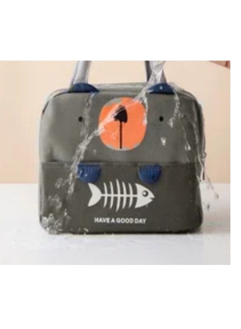 Dual Compartment Insulated Lunch Tote for Kids - Thermal Cooler Bag - Image 5