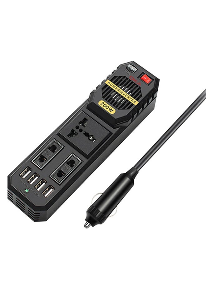 OKA - Power Adapter From 12 Volts To 220 Volts Capacity 200 Watts Works Through The Car Lighter - Image 1