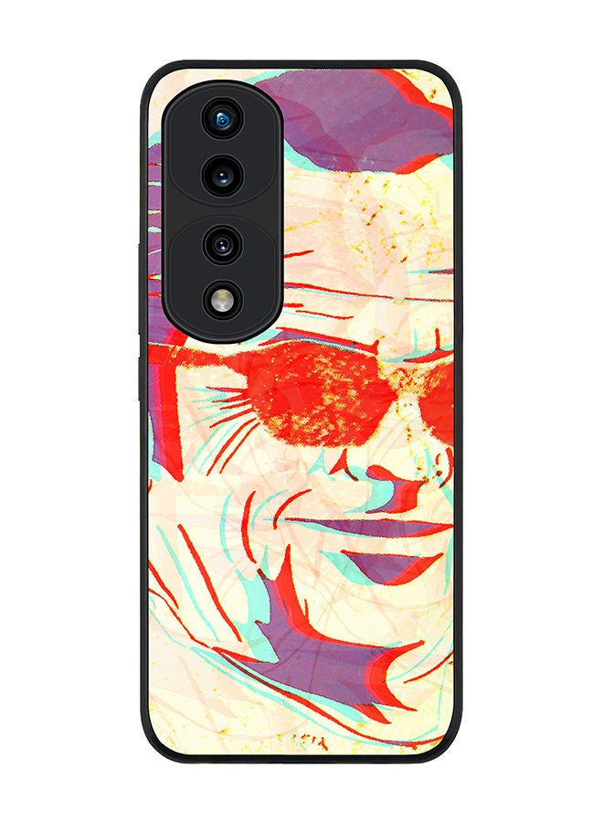 Stylizedd Rugged Black edge case for Honor 70 Pro Slim fit Soft Case Flexible Rubber Edges Anti Drop TPU Gel Thin Cover - Shining Glasses - Image 1
