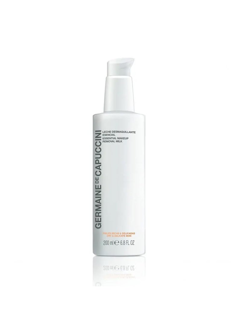Germaine De Capuccini - Germaine de Capuccini  Options  Essential makeup Removal Milk  Sensitive and Normal Skin  Removes impurities and makeup traces prevents dryness and showers the skin with hydration  68 FL OZ - Image 1