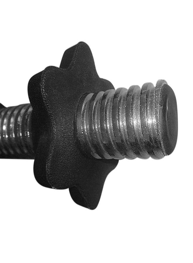 QWLWBU 4Pack Spinlock Collars,Dumbbell Hex Nut, Dumbbell Rod Nut,1 Inch Standard Barbell Screw Collar,No-nslip Barbell Screw Collar for Dumbell Weight Lifting Fitness Training(black,Size:2.5cm/0.98inch) - Image 4