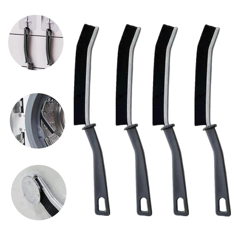 BaiCai 4Pcs Crevice Cleaning Brush Gap Cleaning Brush Bathroom Gap Cleaning Brush Multifunctional Gap Brush Crevice Gap Cleaning Brush Tool Stiff Angled Bristles for Bathtubs Kitchens