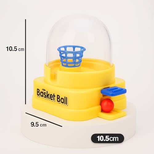 Storio Baby Toys Mini Basketball Game for 5+ Year Old Boys & Girls (Yellow, 1 Piece) - Image 3