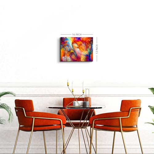 AREBOLO Bright Colorful Wall Art Abstract Wall Decor for Living Room Aesthetic Room Decor Pastel Colors Picture Canvas Painting Poster Modern Farmhouse Prints Artwork Bedroom Office Home Decorations 12x16” - Image 5