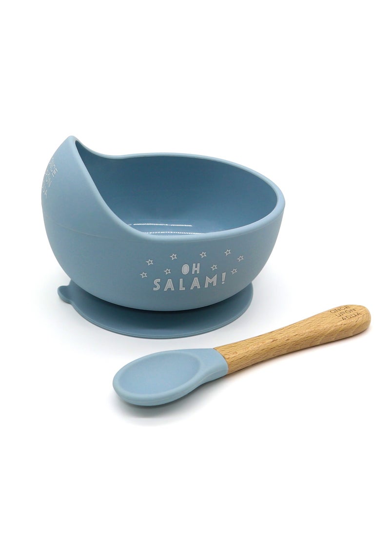 ONCE UPON A DUA Lux Silicone Bowl & Spoon Set - Image 1