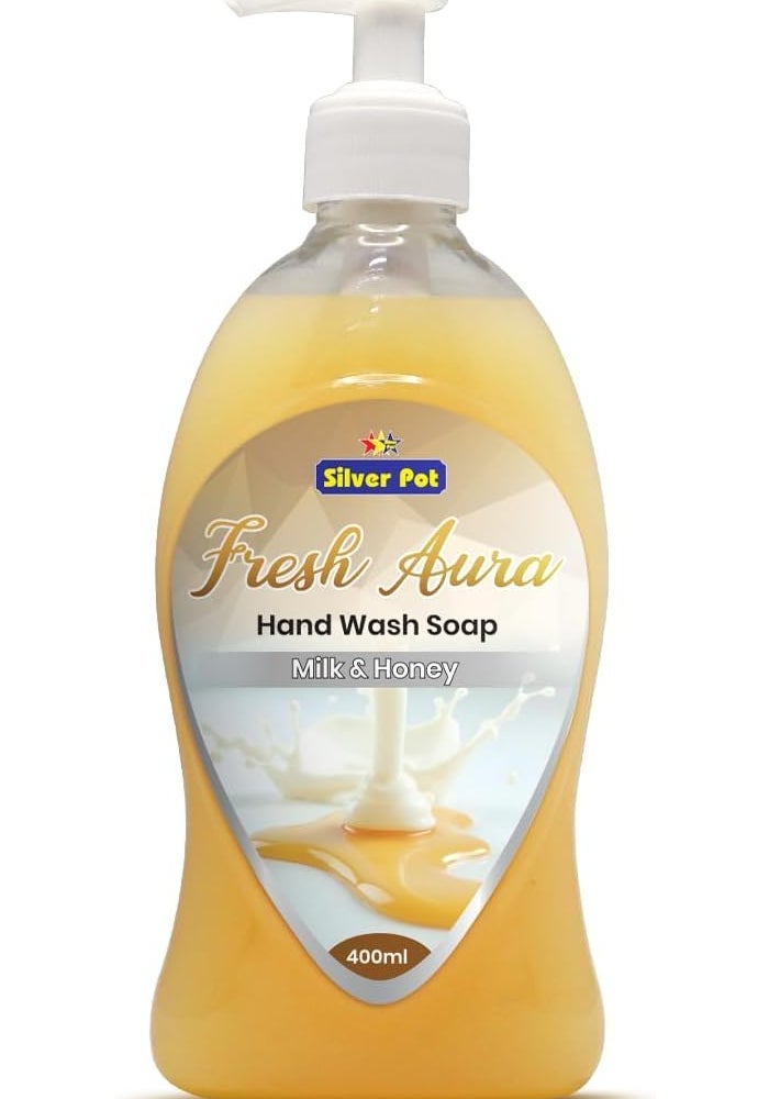 Silver Pot غسول يدين حليب وعسل من سيلفر بوت - 400 مل - Image 1