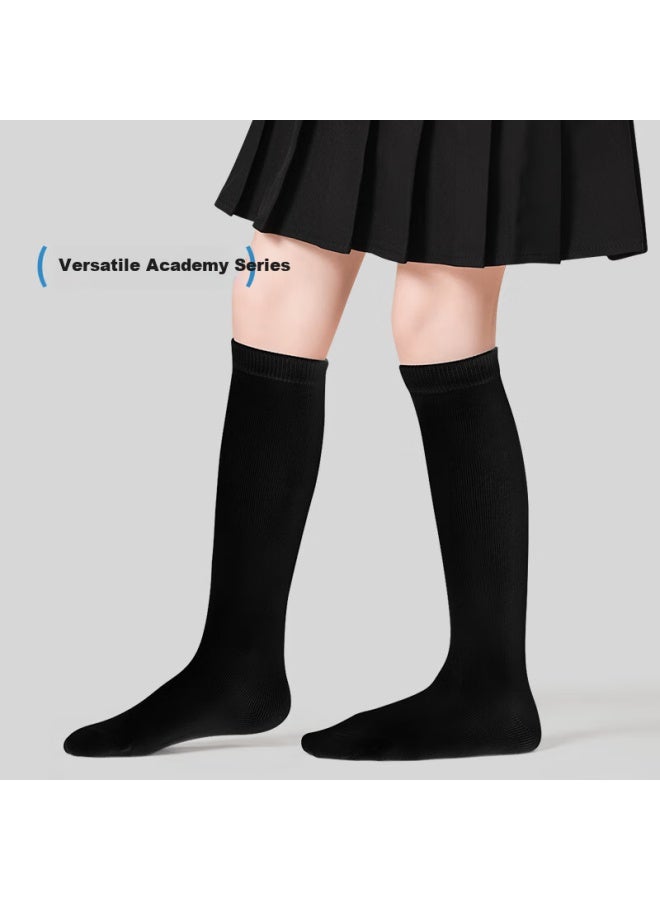 Barbie Girls' Mid-calf Socks Children's Knee High Socks White Student High Tube Socks Summer Girls Spring And Autumn Thin Black Long Socks - Image 4