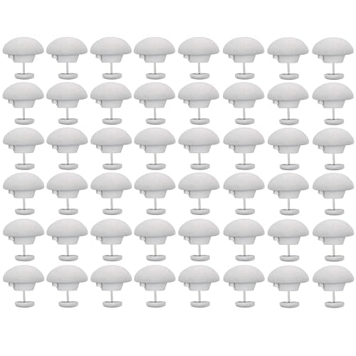aDai Duvet Pin Duvet Clips | Comforter Clips | Double-Sided Pin Fasteners with Soft Fabric Material | Clips with Long & Short Nails for Duvet Covers, Quilts, Cushions, Curtains | Grey | Pack of 48 - Image 1