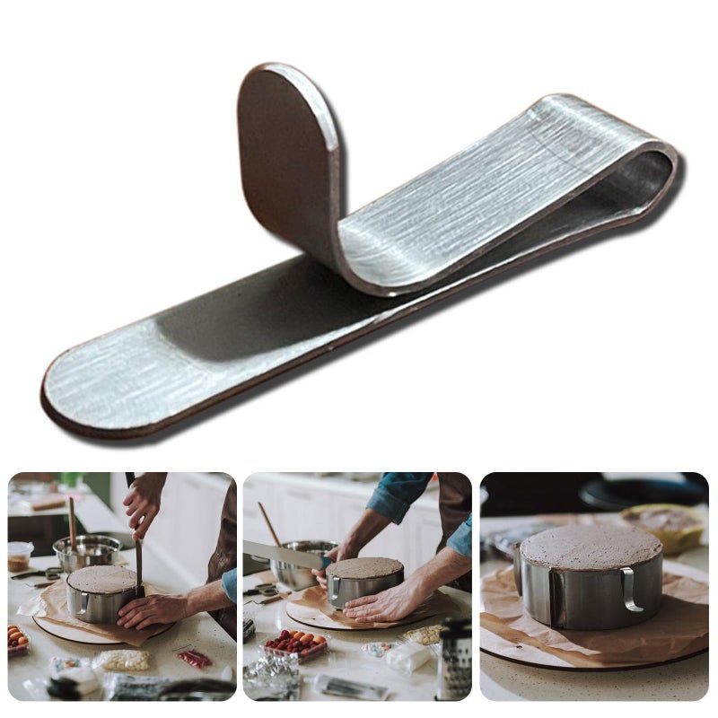 10Pcs Stainless Steel Cake Ring Clips Baking Accessories For Mousse Dessert - Image 3