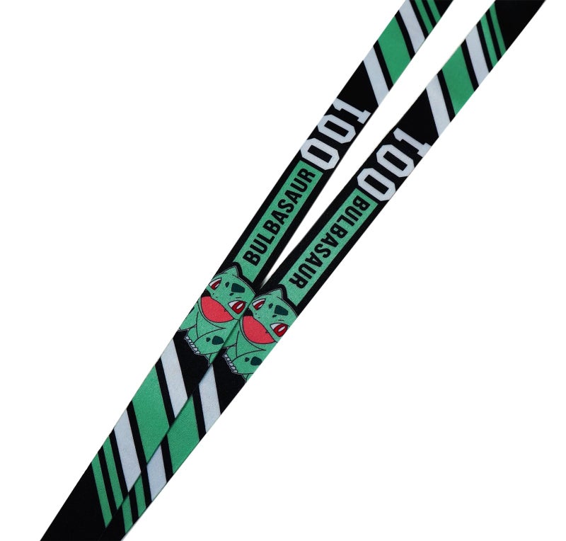Bioworld Pokemon Bulbasaur 001 exclusive Lanyard with ID Badge Holder & PVC Rubber Charm - Image 3