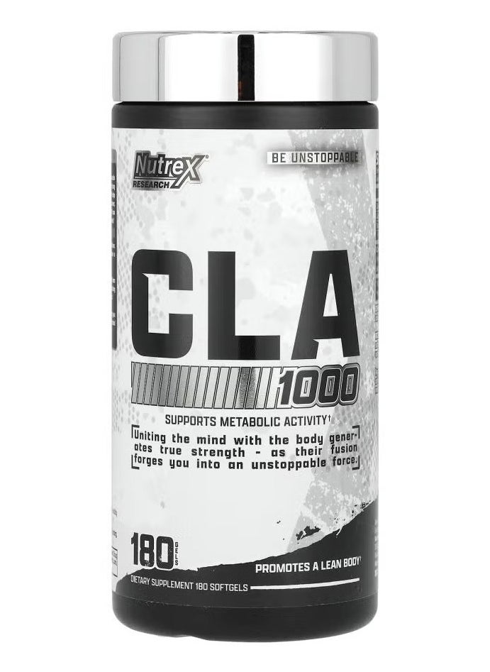 Nutrex Research Nutrex, CLA 1000, Support Metabolic, 180 SoftGels, 180 Servings  - Image 1