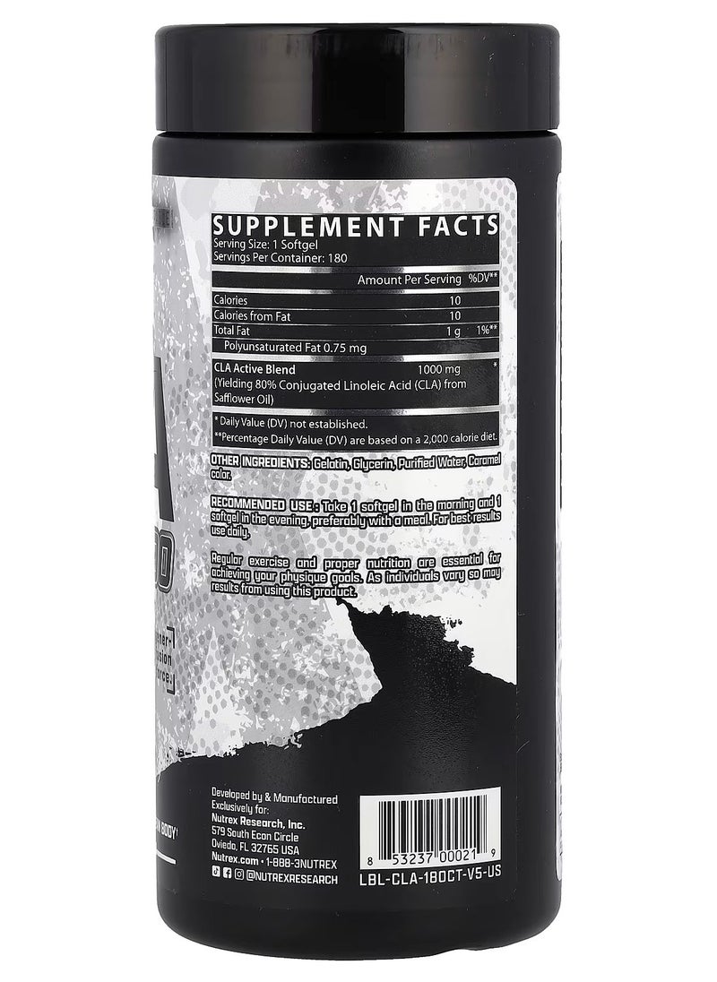 Nutrex Research Nutrex, CLA 1000, Support Metabolic, 180 SoftGels, 180 Servings  - Image 2
