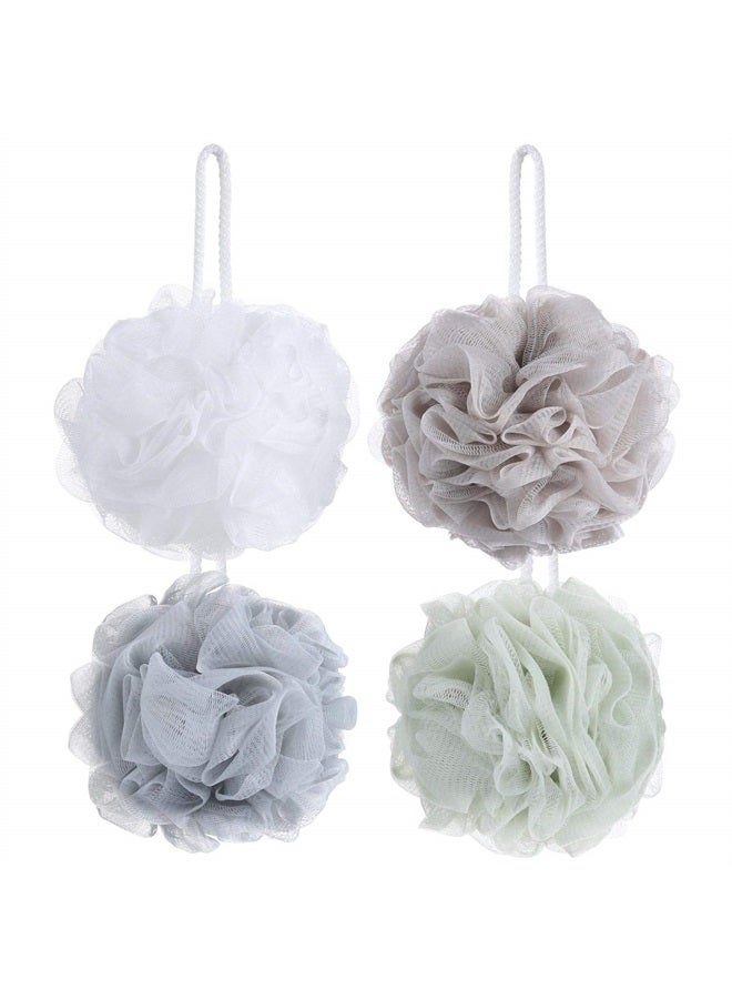 Tbestmax 8 Small Mesh Pouf Bath Sponge - Mesh Loofah Body Exfoliating Shower Ball Shower Sponge - Image 1