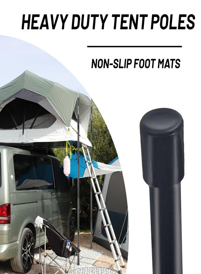 AVOFOREST Tent Poles for Tarp, Camping Tent Tarps Poles Adjustable Camping Accessories 76in Heavy Duty Poles Thicker Tent Pole with a Diameter of 0.65in for Backpacking Hiking Awning - Image 4