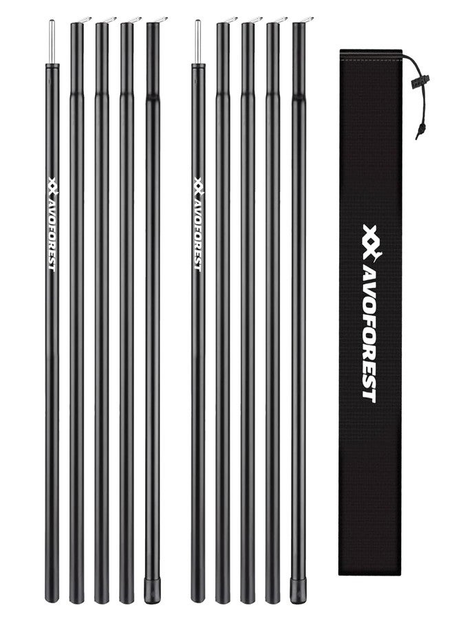 AVOFOREST Tent Poles for Tarp, Camping Tent Tarps Poles Adjustable Camping Accessories 76in Heavy Duty Poles Thicker Tent Pole with a Diameter of 0.65in for Backpacking Hiking Awning - Image 1