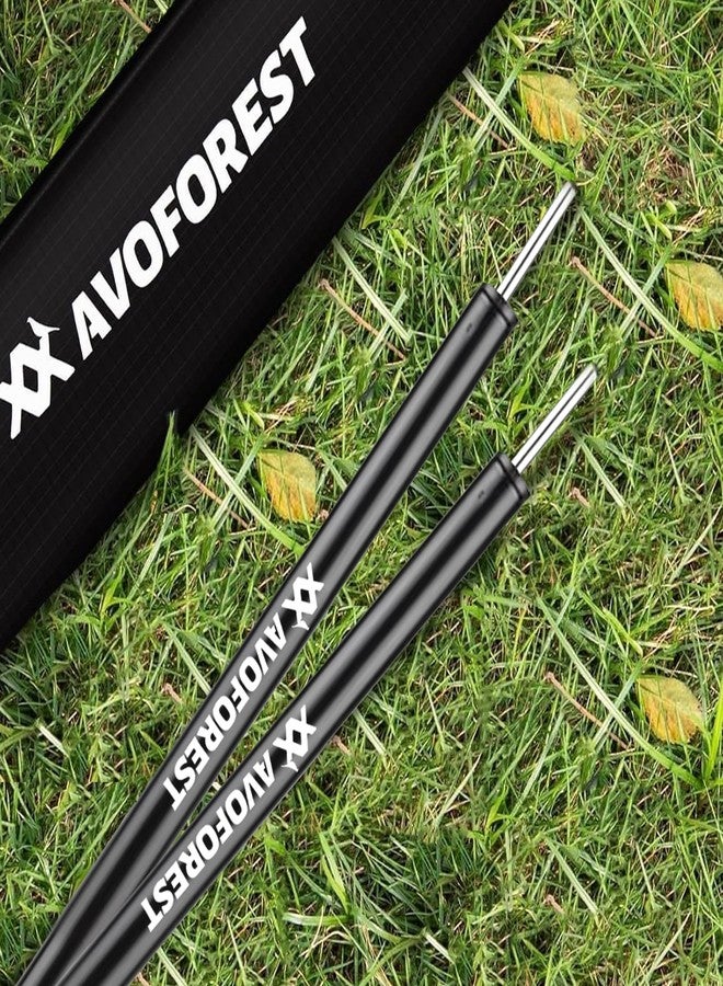 AVOFOREST Tent Poles for Tarp, Camping Tent Tarps Poles Adjustable Camping Accessories 76in Heavy Duty Poles Thicker Tent Pole with a Diameter of 0.65in for Backpacking Hiking Awning - Image 2