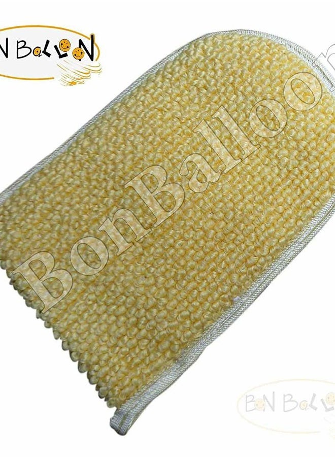 bonballoon - 3 Pack 7" x 5.8" (17.5 x 14.5 cm) Bath Loofah Luffa Loffa Lofa Loofa Pads Pad Mitt Bath Pouf Mesh Exfoliating Shower Egyptian Scrubber Sponge 100% Natural Organic SPA Beauty Body Luxurious Premium - Image 1