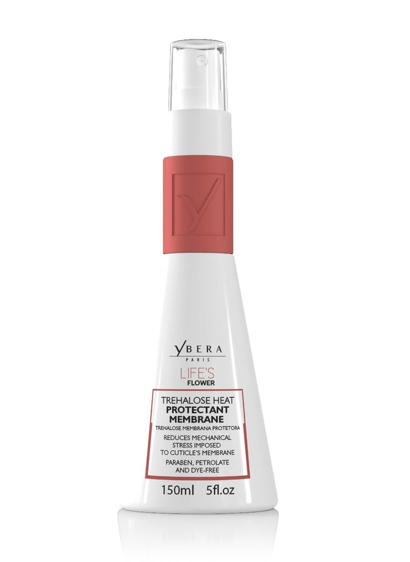 Ybera Paris Life’s Flower Membrane | Hair Heat Protectant | Self-Renewing Hydration Therapy | Restores the Structure of the Strand | Balance pH | Protects Against Color Oxidation | 5 Oz.  - Image 1