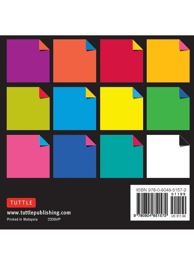 Origami Paper 500 sheets Vibrant Colors 4 (10 cm) - Image 2