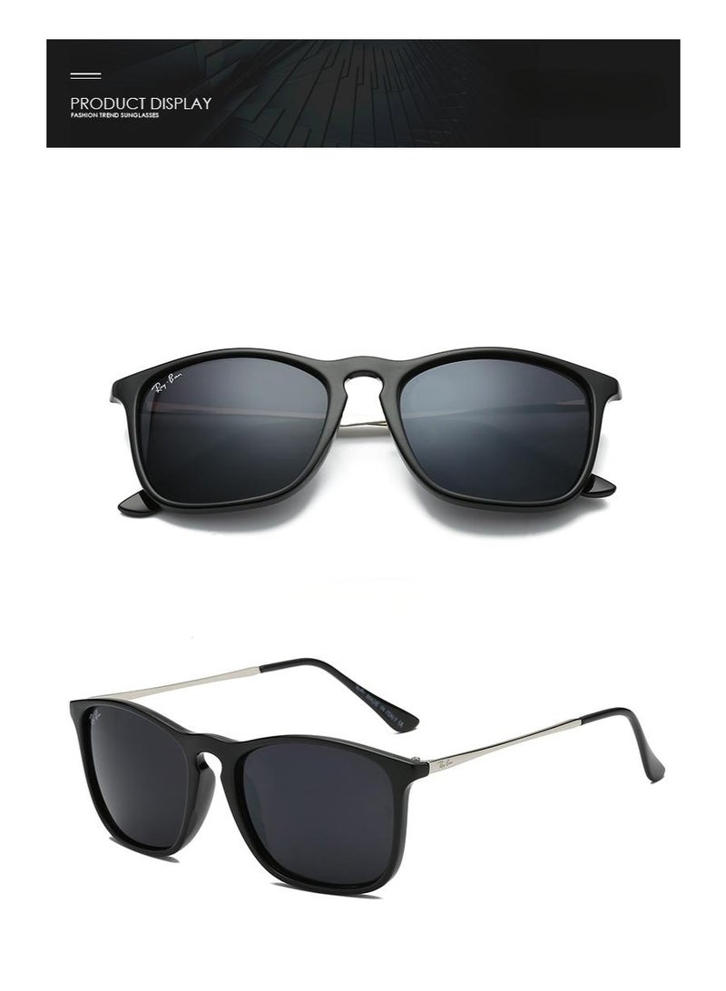 Ray-Ban Fashion Pilot Polarized Lens Sunglasses Grey Lenses with Black Frames for Men Driving Fishing