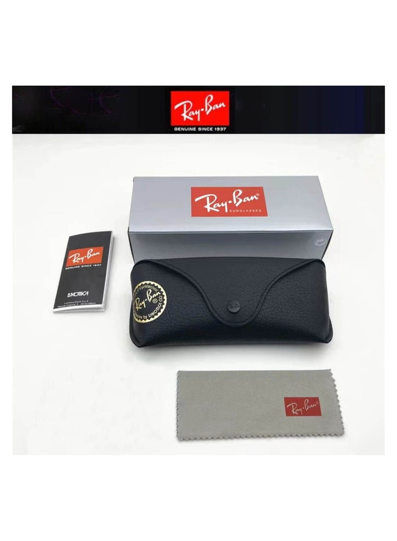 Ray-Ban Fashion Pilot Polarized Lens Sunglasses Grey Lenses with Black Frames for Men Driving Fishing
