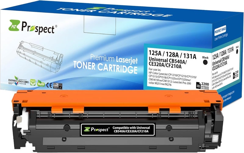 Prospect Toner 131A Cf210A Cf211A Cf212A Cf213A 128A Ce320A Ce321A Ce322A Ce323A 125A Cb540A Cb541 Cb542A Cb543A Compaitble With 131A 128A 125A Hp Models Full Set (4-Pack) Black Cyan Yellow Magenta - Image 5
