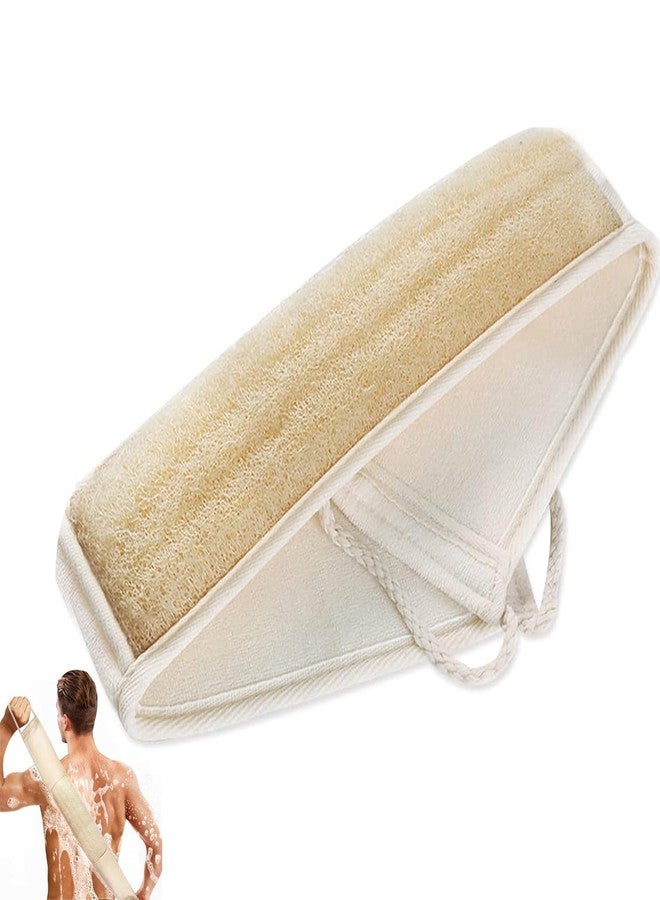 Inmorven Natural Loofah Exfoliating Back Scrubber for Shower Set (40 inch), Loofah for Men Women Sponge Pads & Body Sponge Scrubber, Deep Clean & Invigorate Your Skin, Beige - Image 1