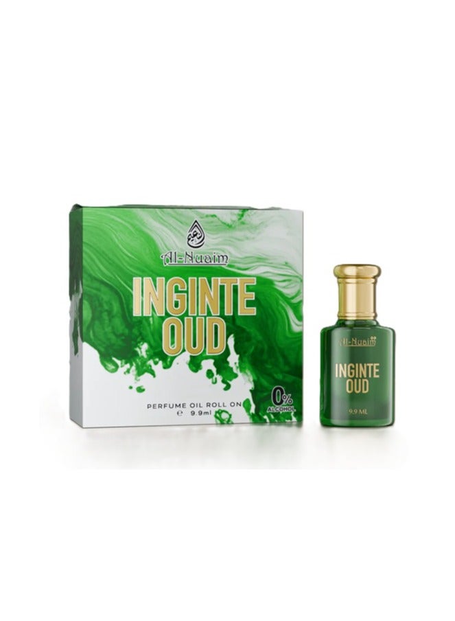 Al Nuaim INGINTE OUD Roll-On Attar 9.9ml | Woody Oriental Fragrance | Alcohol-Free Long-Lasting Masculine Perfume for Men & Women - Image 1