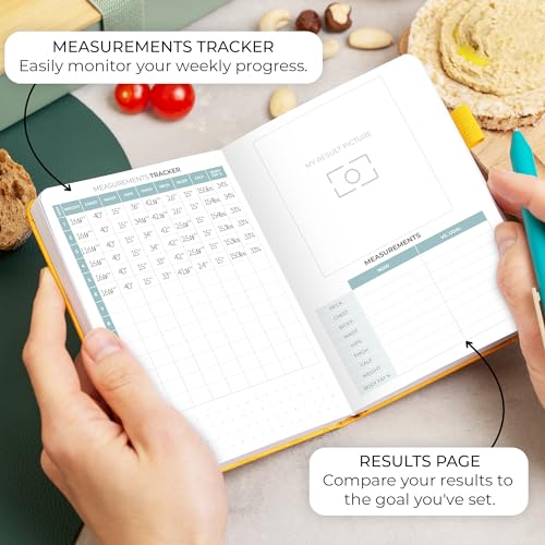 Clever Fox Food Journal Pocket - Daily Food Diary, Meal Planner to Track Calories & Nutrients, Weight Loss Tracker Notebook, 4x5.5” (Amber Yellow) - Image 5