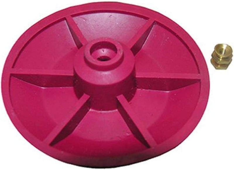 04-1607 Red Chemical Resistant Combo Seat/Disc Fits Both Snap and Screw On Toilet Flapper for American Standard Actuators
