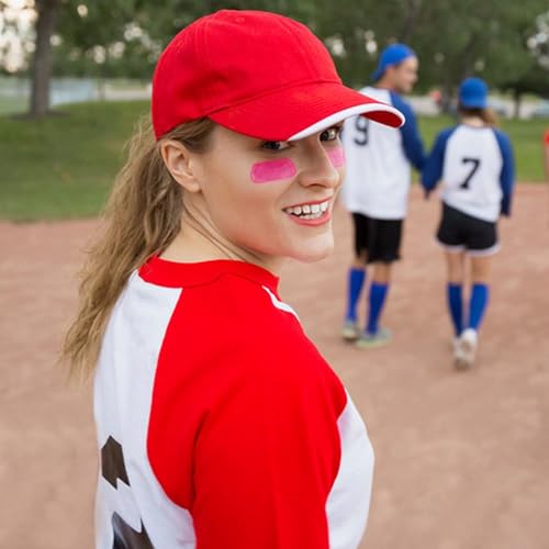 Wismee Baseball Eye Black, Anti-Glare Under Eye Grease Stick for Baseball Softball Soccer Lacrosse Hockey Athletes Sports Training, Sports Eye Black Stick (Hot Pink) - Image 3