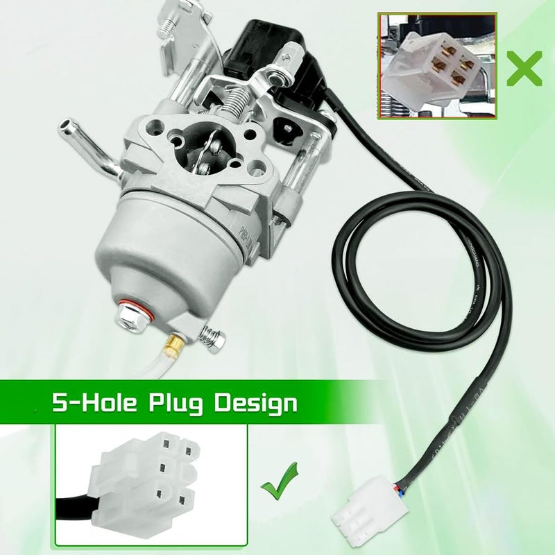 Earlyred 2000W/2500W Generator Carburetor for Predator Champion Firman Harbor Freight Yamaha A-ipower ETQ Ryobi Westinghouse 2000 2300 Watt Inverter Generator 62523 Carb with Fuel Line Gasket - Image 4