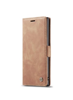 CaseMe CaseMe Samsung Galaxy Note 10 Plus Case Wallet, for Samsung Galaxy Note 10 Plus Wallet Case Book Folding Flip Folio Case with Magnetic Kickstand Card Slots Protective Cover - Brown  - Image 2