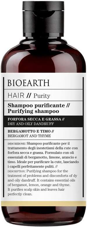 Bioearth Hair 20 Purifying Shampoo against Dandruff Dry and Oily 250 ML
