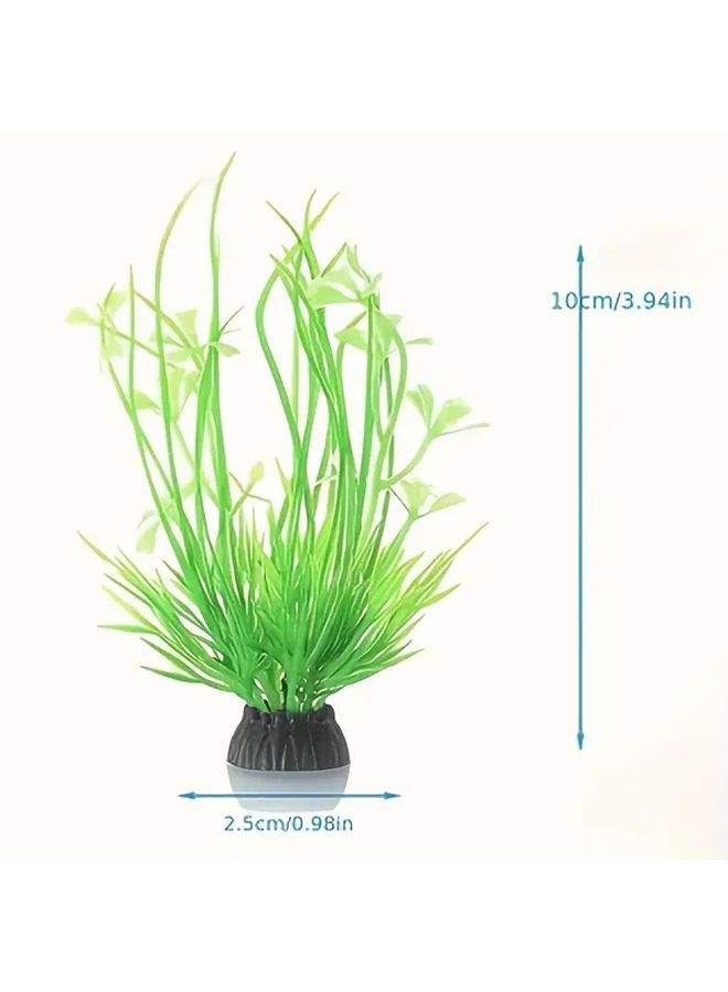 10 Pack Mixed Style Aquarium Plastic Plants Artificial Aquatic Fish Tank Decor - Image 2